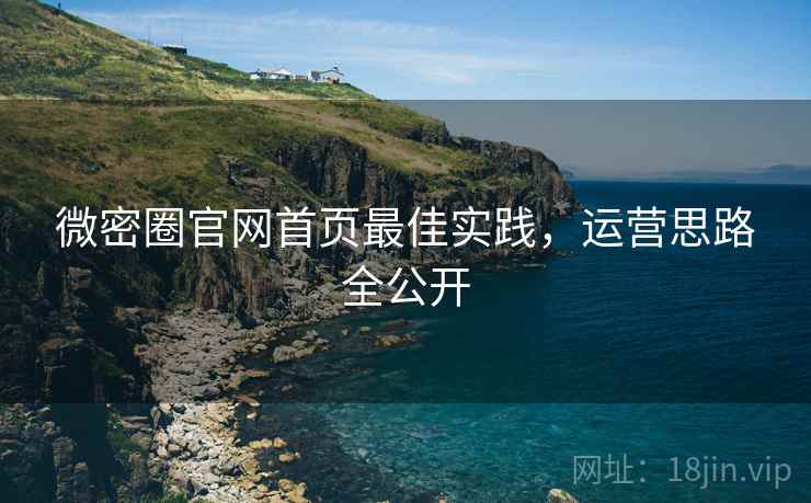 微密圈官网首页最佳实践，运营思路全公开